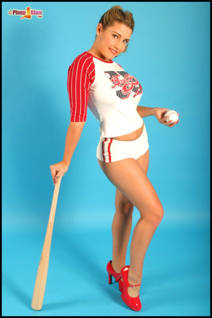 Erica Campbell Busty Baseball Fan Pinupfiles