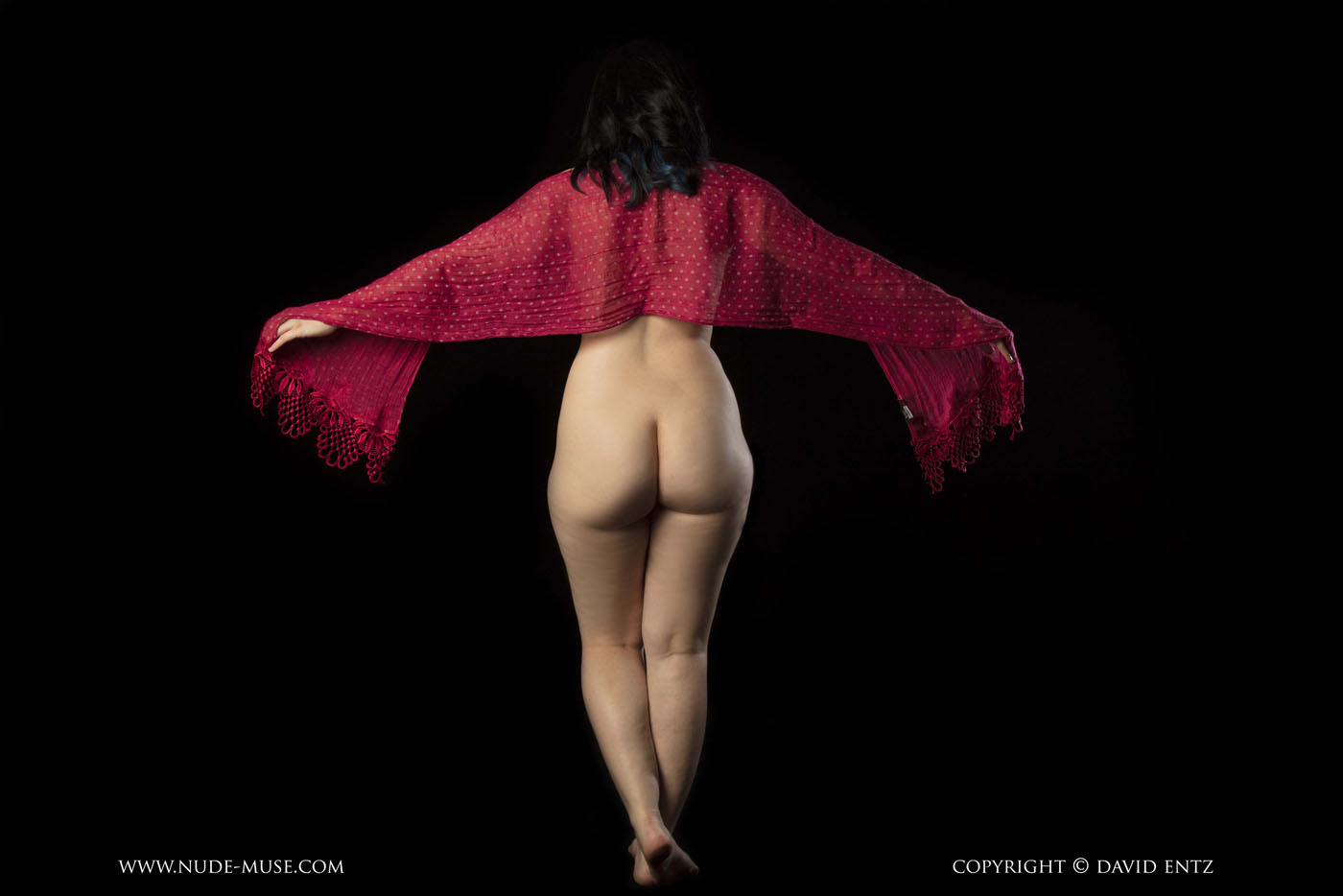 Nora Rose Scarf Nude Muse - Curvy Erotic.